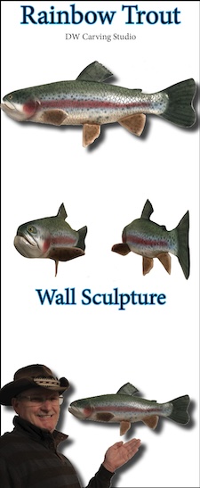 Rainbow Trout Wall sculpture